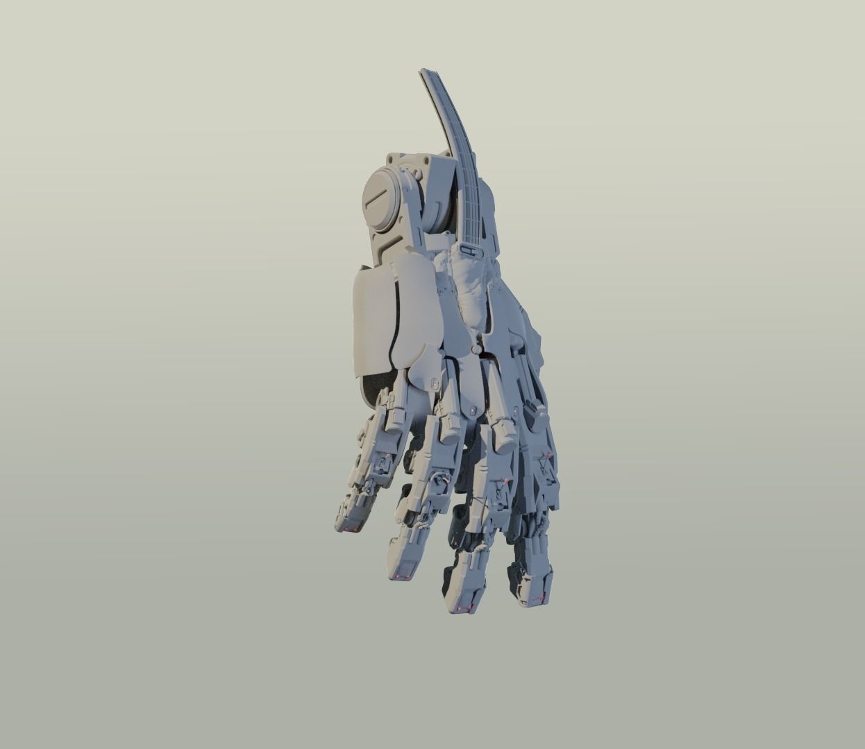 hand mechanical 02 3D model_7