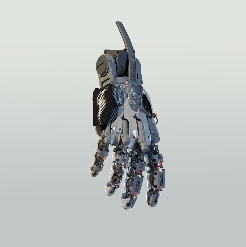 hand mechanical 03 3D model_5