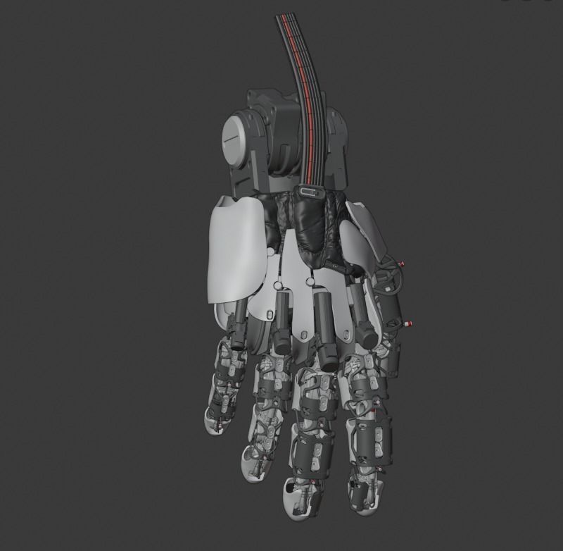 hand mechanical 03 3D model_20