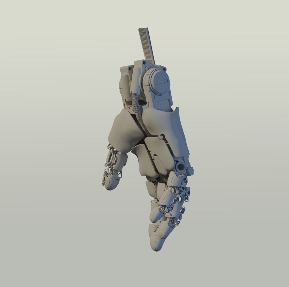 hand mechanical 03 3D model_7