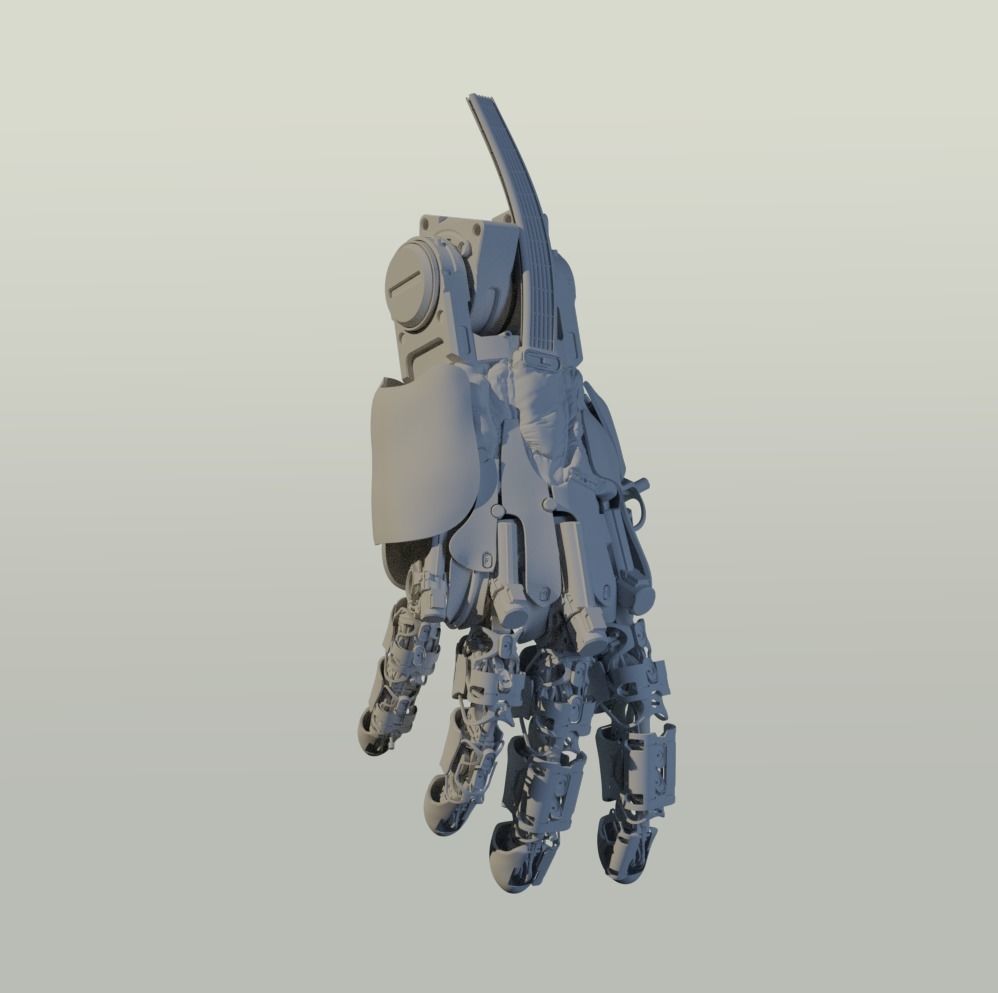 hand mechanical 03 3D model_8
