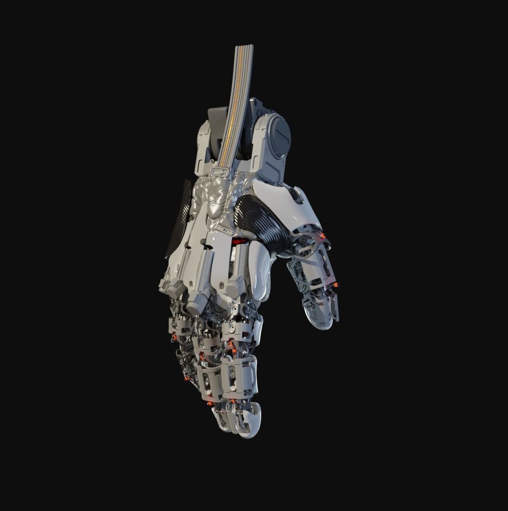 hand mechanical 03 3D model_9