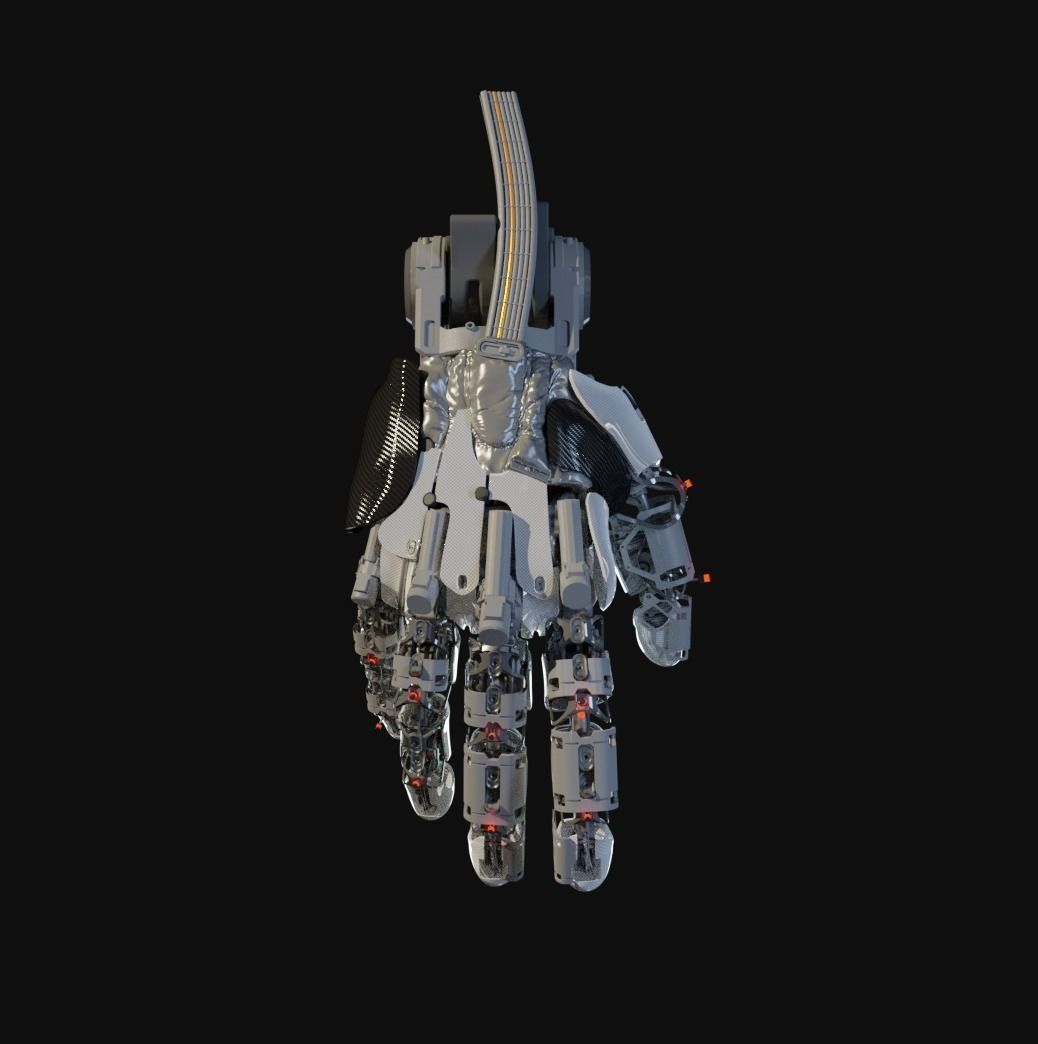 hand mechanical 03 3D model_10