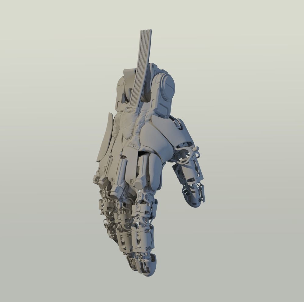 hand mechanical 03 3D model_28