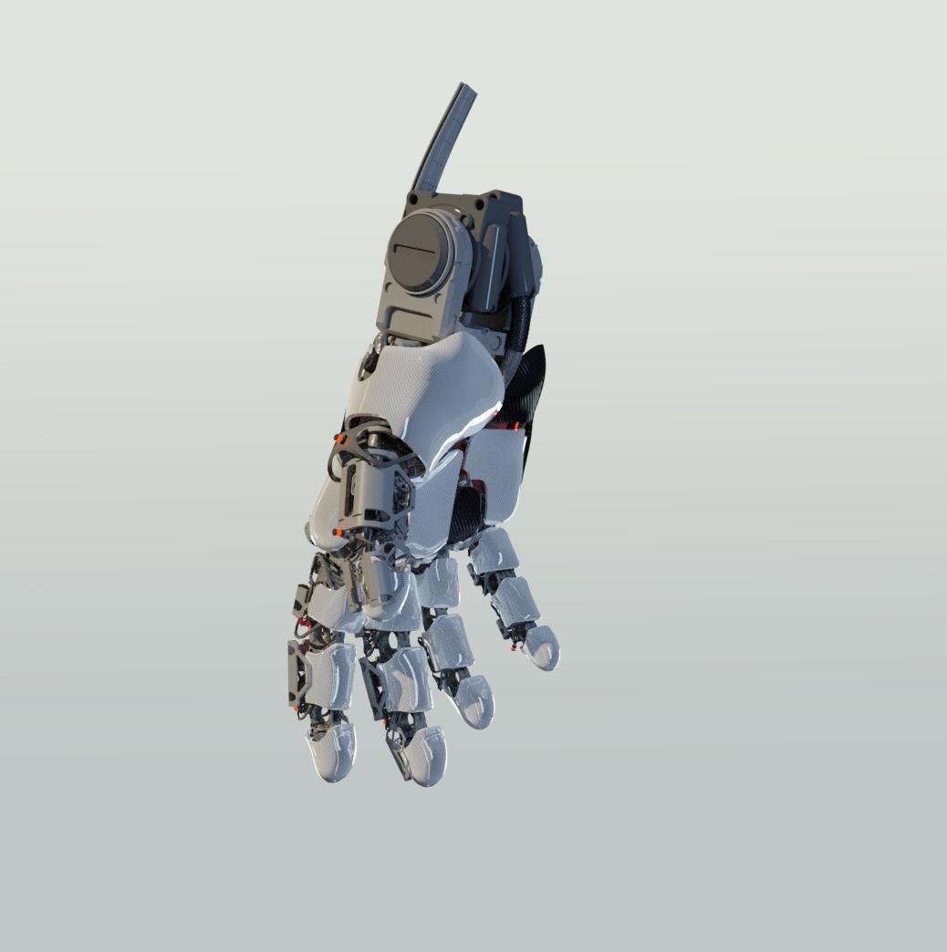 hand mechanical 03 3D model_4