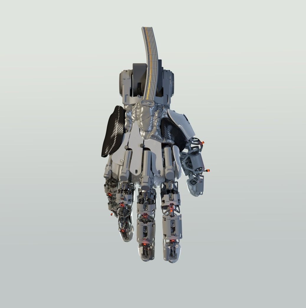 hand mechanical 03 3D model_1
