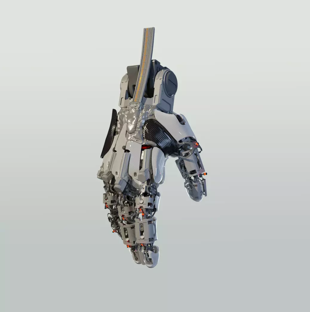 hand mechanical 03 3D model_0