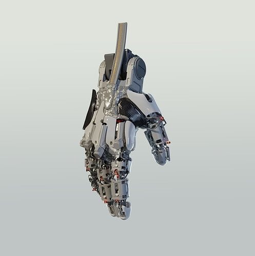 hand mechanical 03 3D model