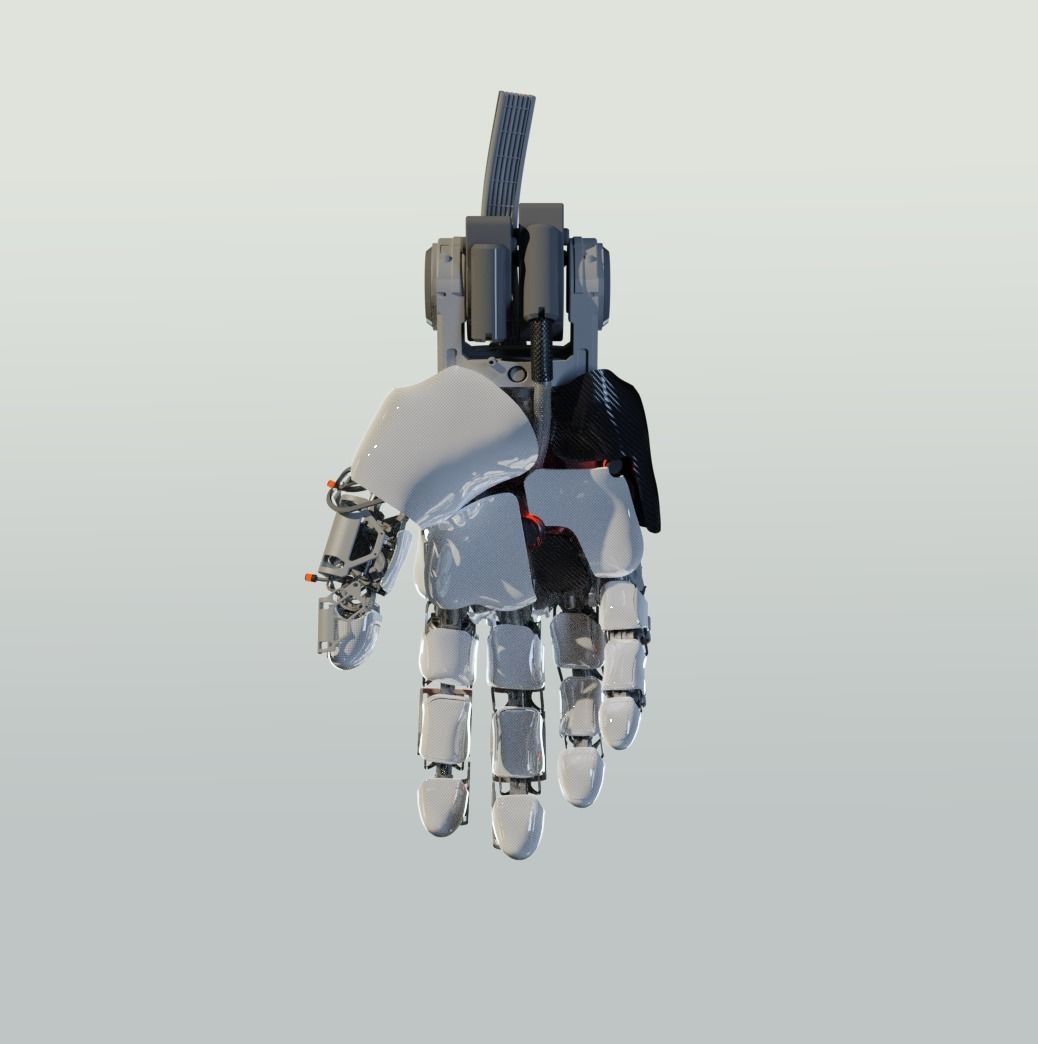hand mechanical 03 3D model_2