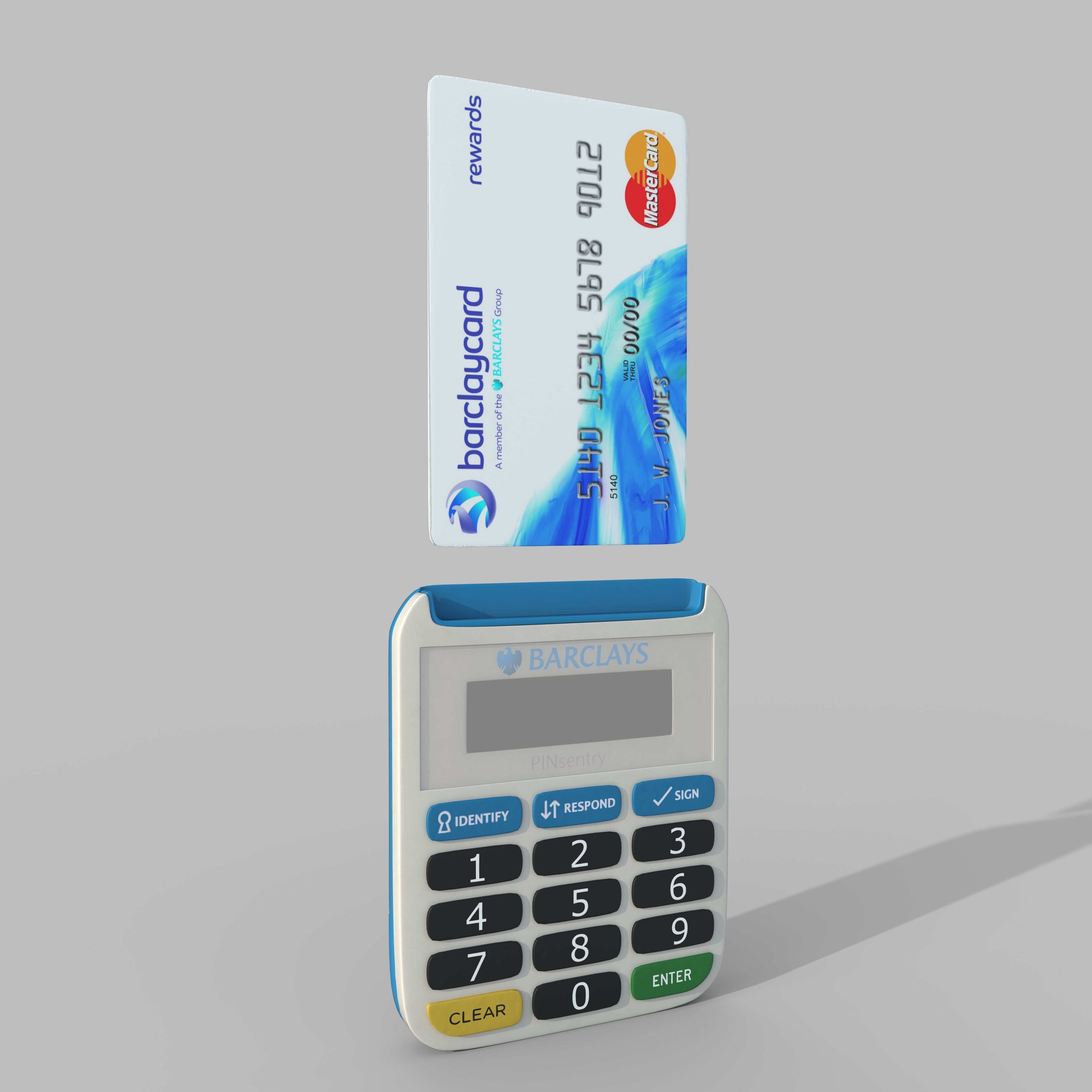 Credit Card 3D model_2