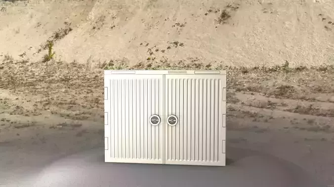 Electrical Distribution Cabinet 101 Low-poly 3D model