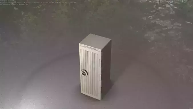 Electrical Distribution Cabinet 102 Low-poly 3D model