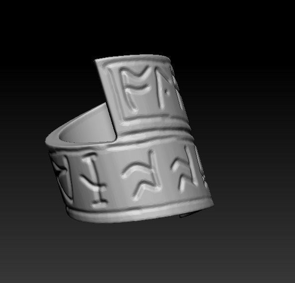 Thorin Rings The Hobbit Movie CosPlay Decorations 3D print model_3
