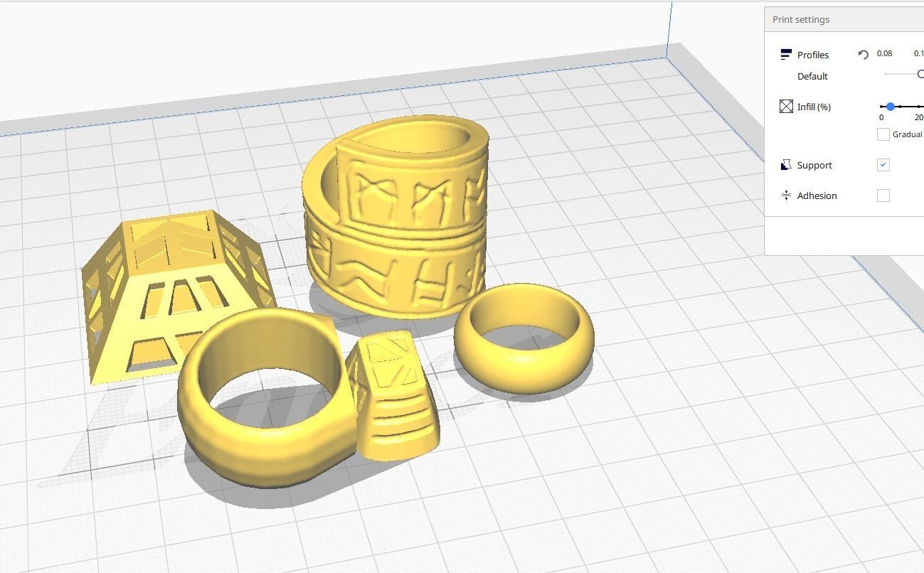 Thorin Rings The Hobbit Movie CosPlay Decorations 3D print model_5