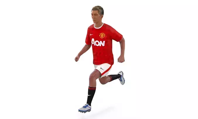 Soccer Player Manchester United Rigged 2