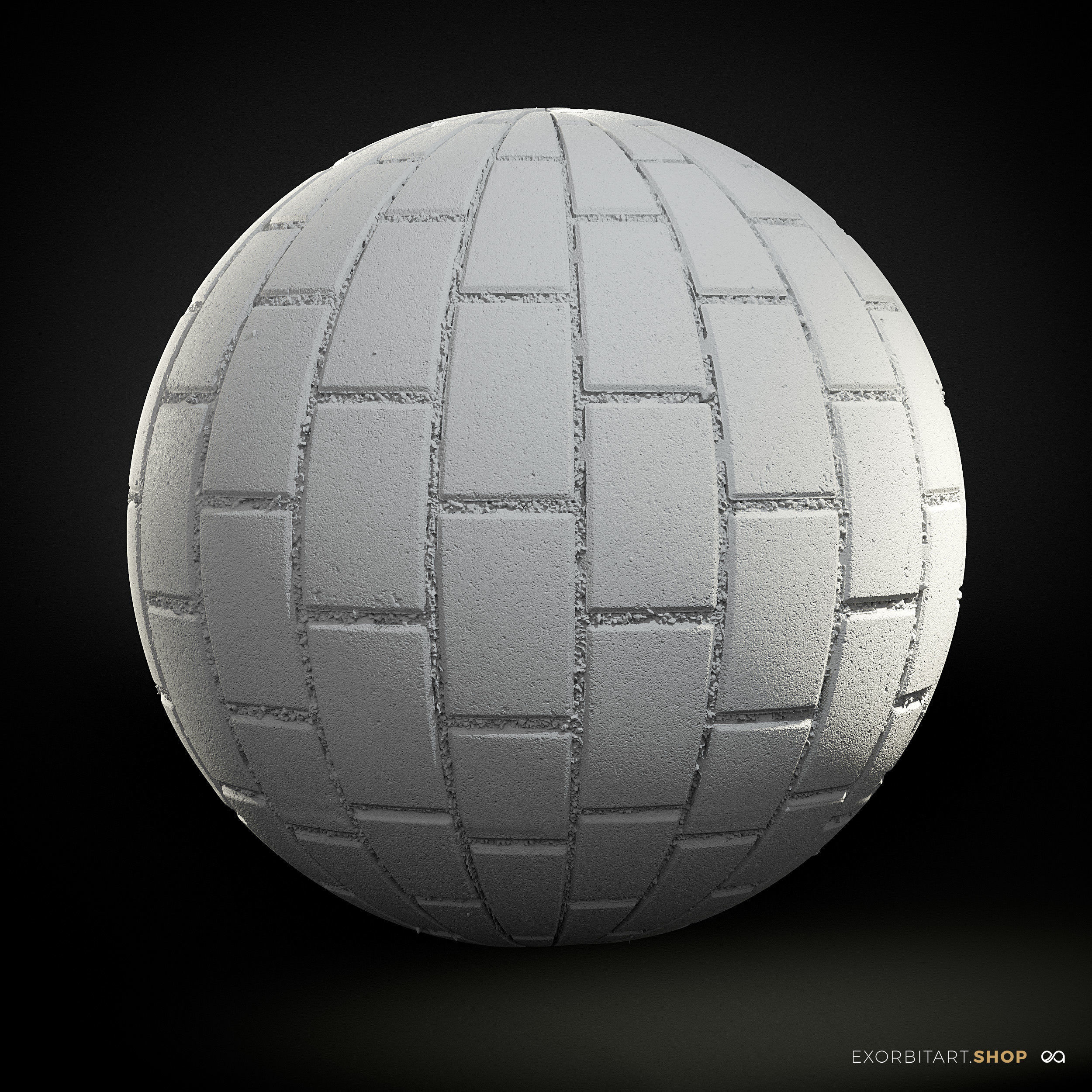Scanned Stretcherbond Pavement PBR Textures Texture_1