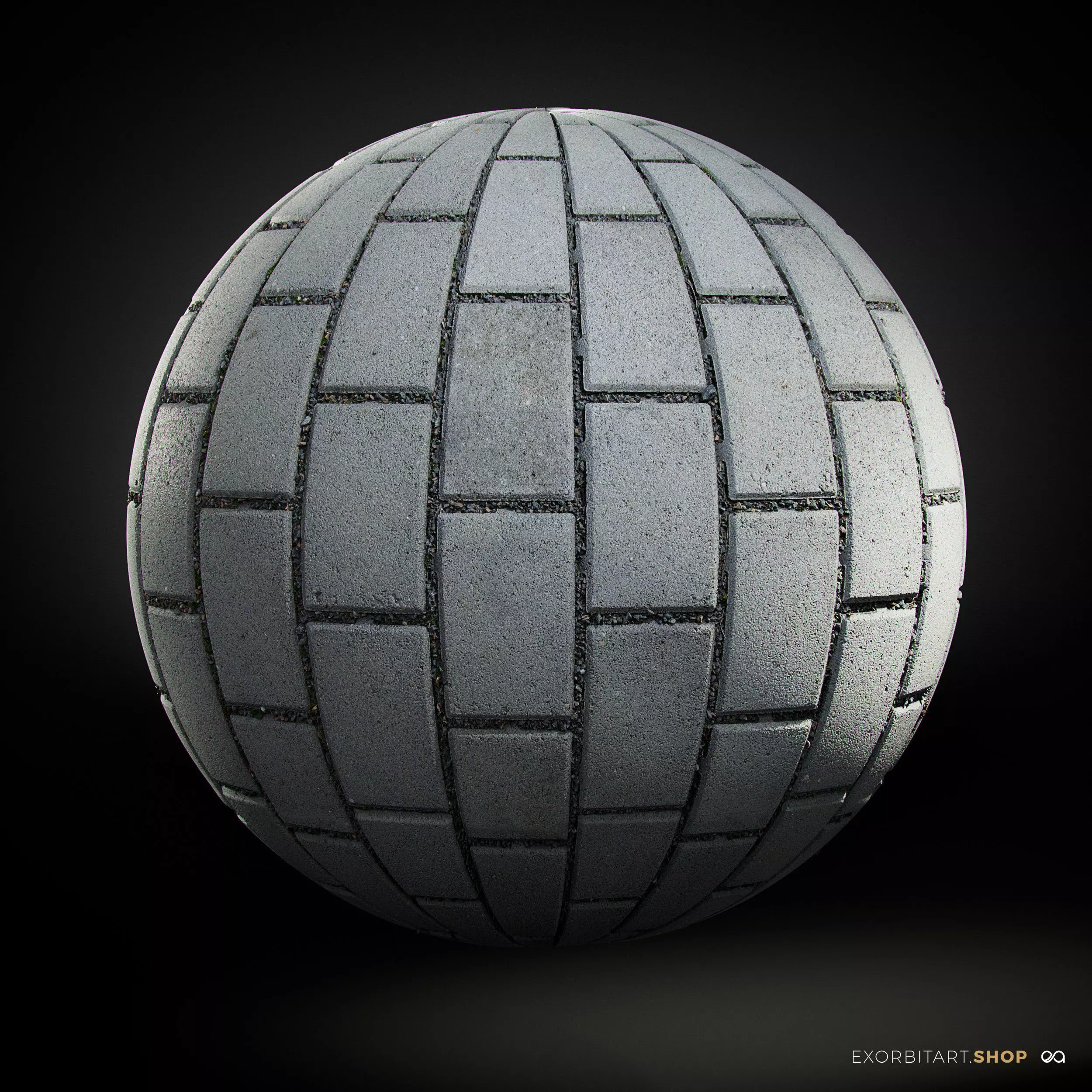 Scanned Stretcherbond Pavement PBR Textures Texture_0