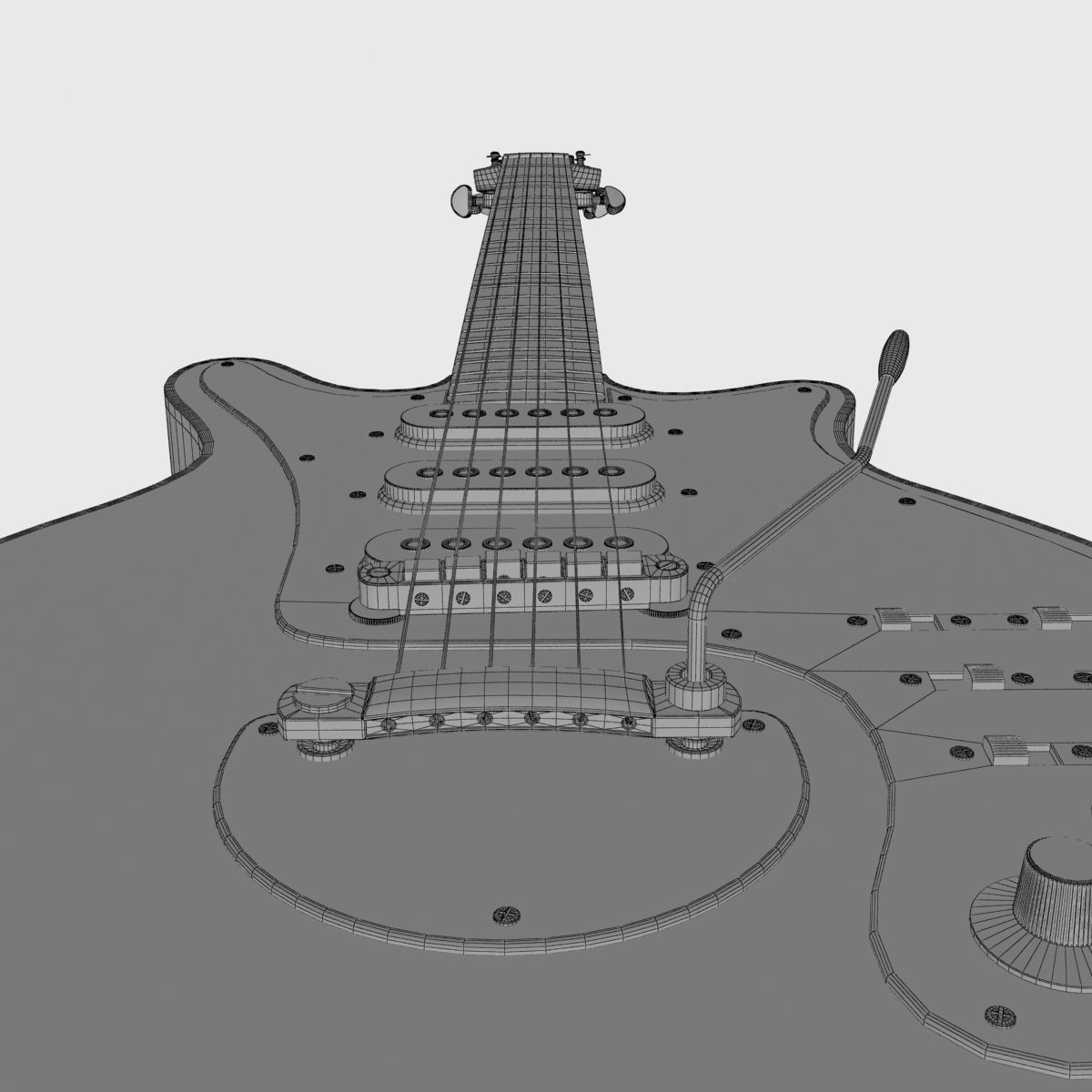 Brian May Guitar 3D model_9