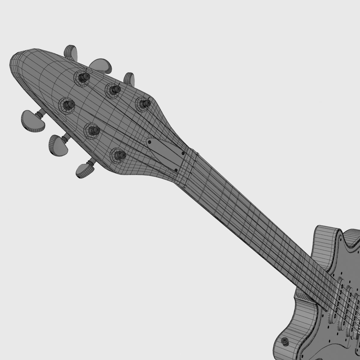Brian May Guitar 3D model_8