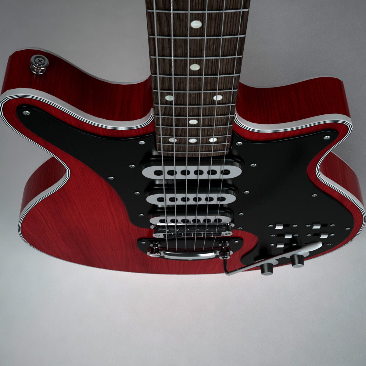 Brian May Guitar 3D model_6