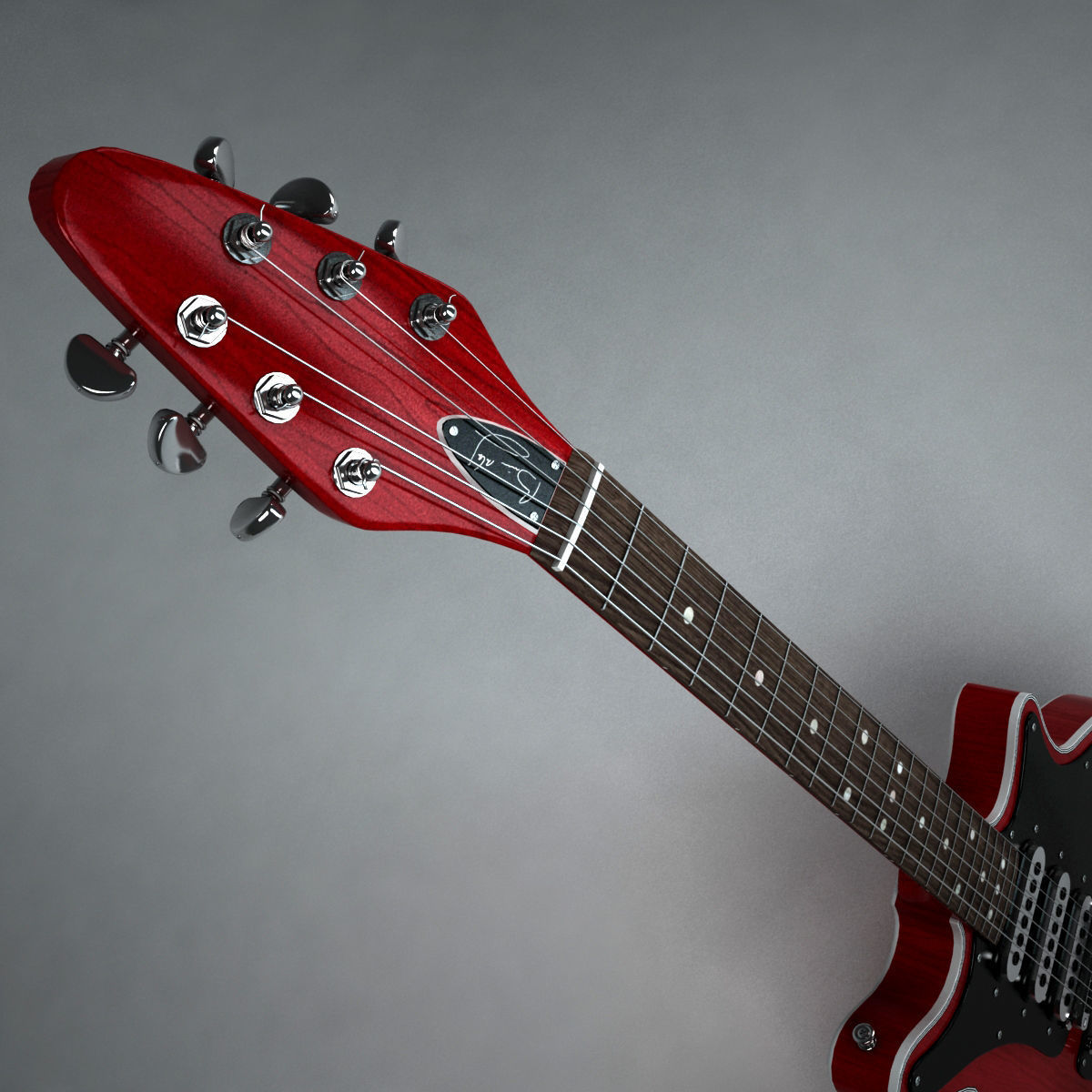 Brian May Guitar 3D model_1