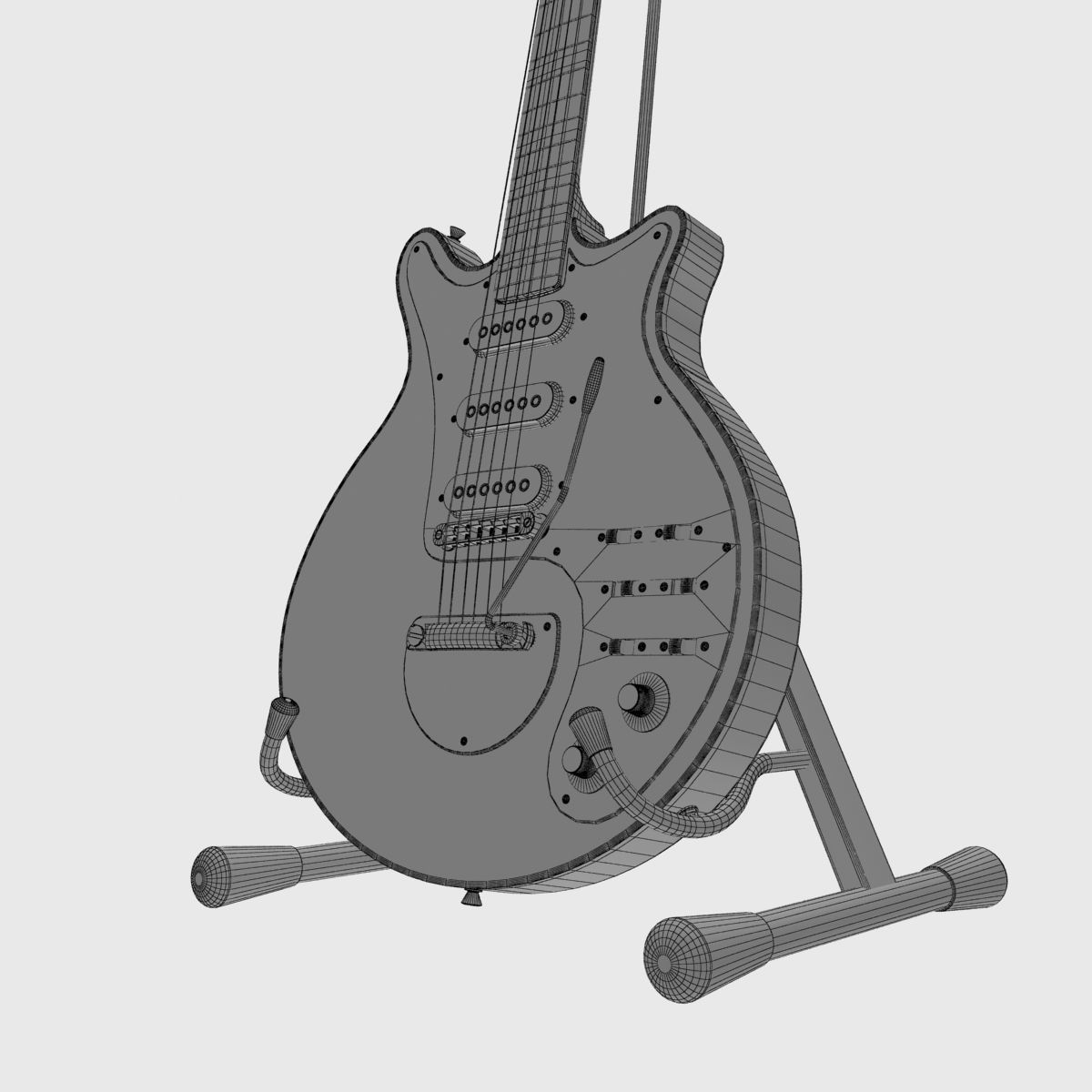 Brian May Guitar 3D model_12