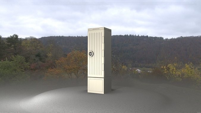 Electrical Distribution Cabinet 107 Low-poly 3D model