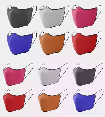 Male and female modern face mask