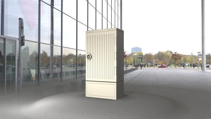 Electrical Distribution Cabinet 109 Low-poly 3D model