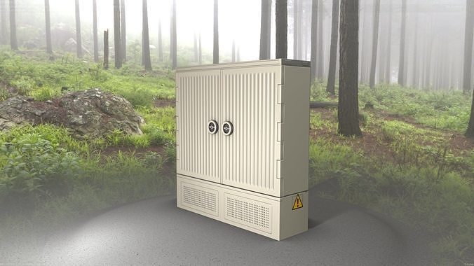 Electrical Distribution Cabinet 115 Low-poly 3D model