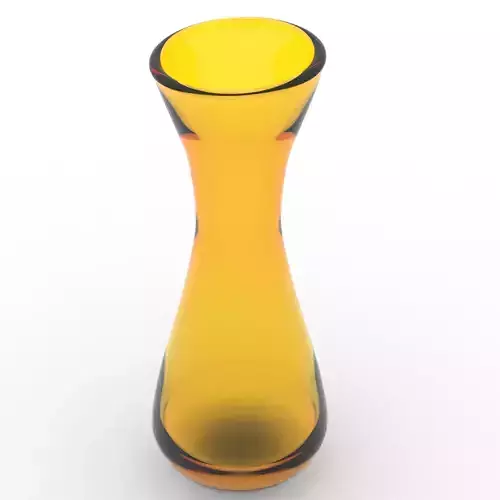 Glassvase orange glass vase