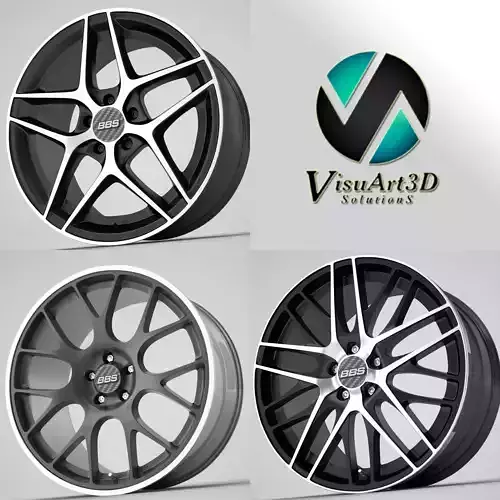 BBS rims 3D model