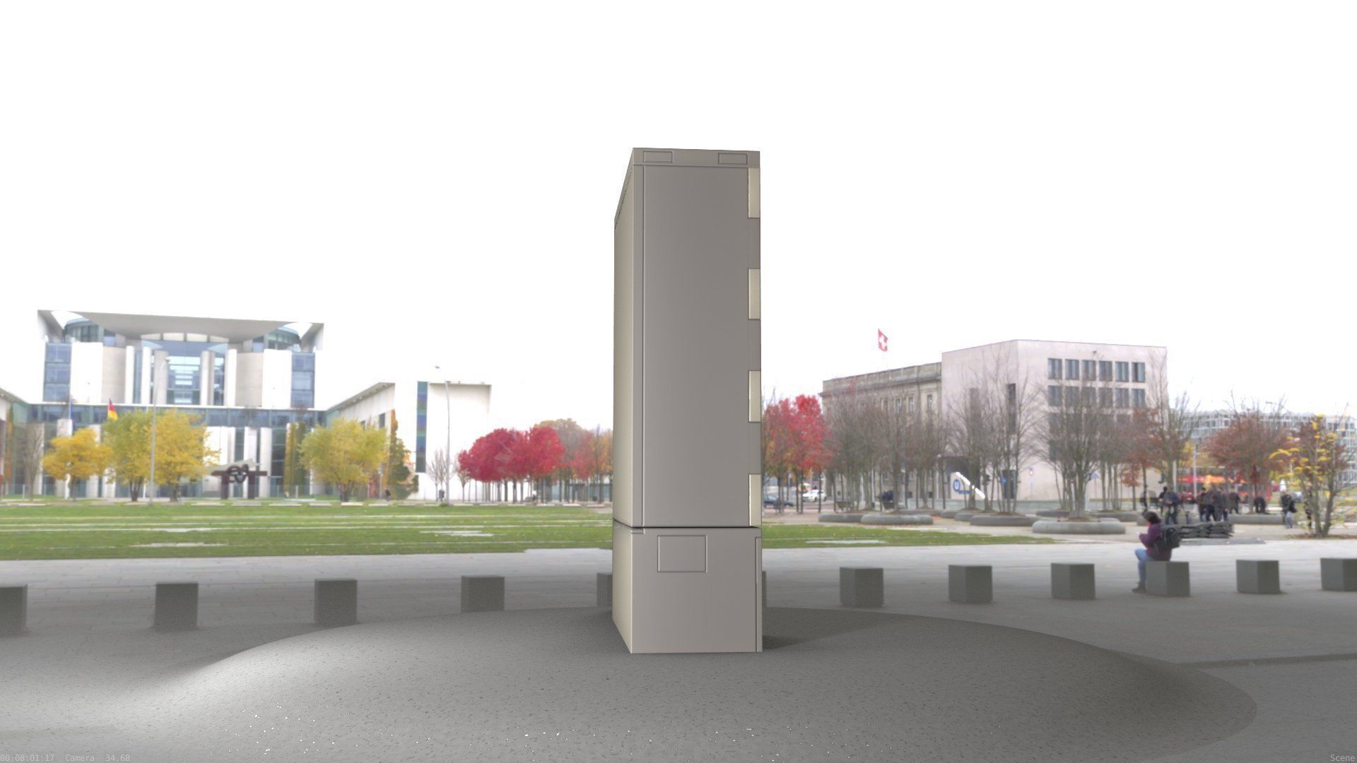 Electrical Distribution Cabinet 116 Low-poly 3D model_67