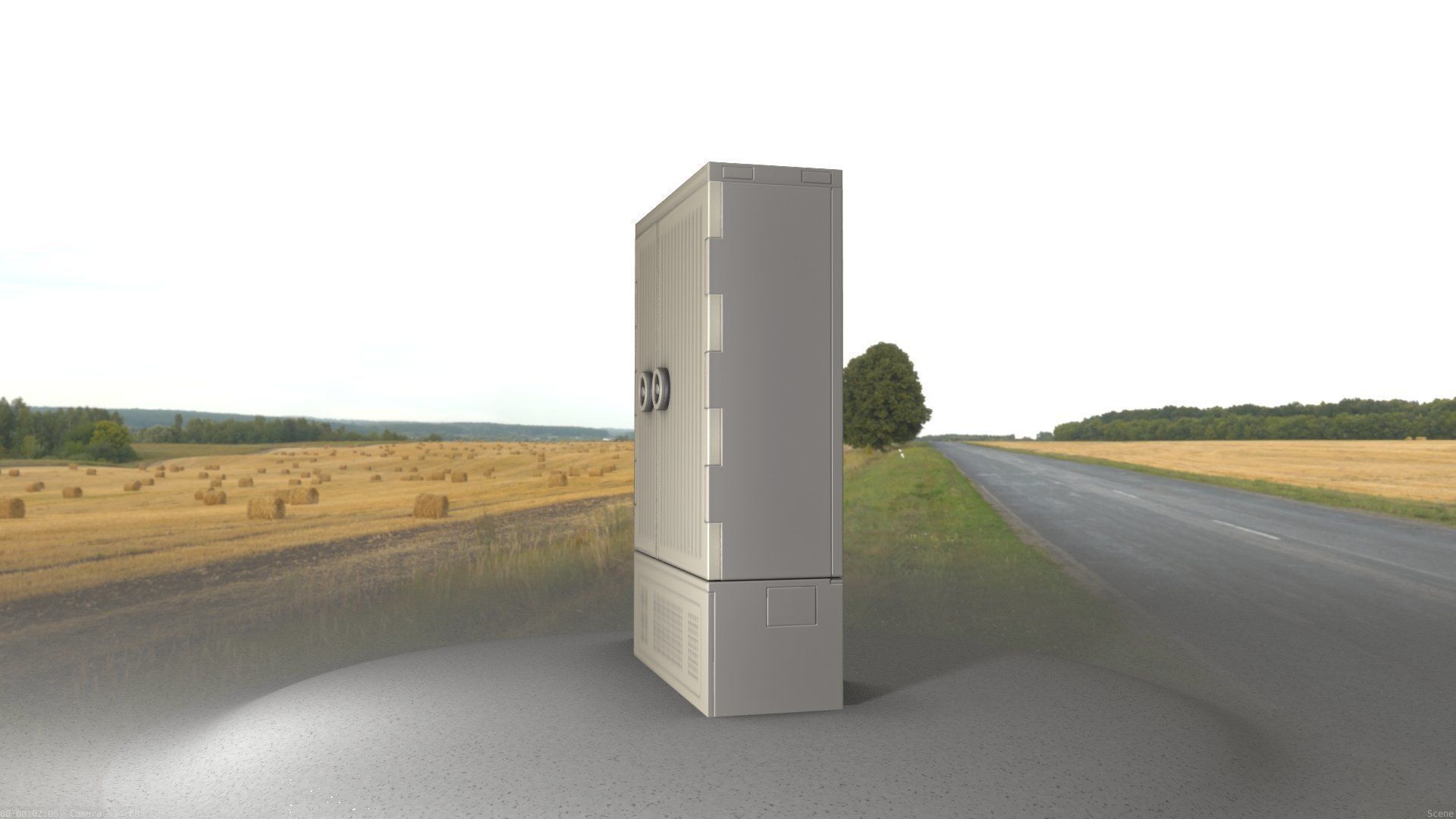 Electrical Distribution Cabinet 116 Low-poly 3D model_75