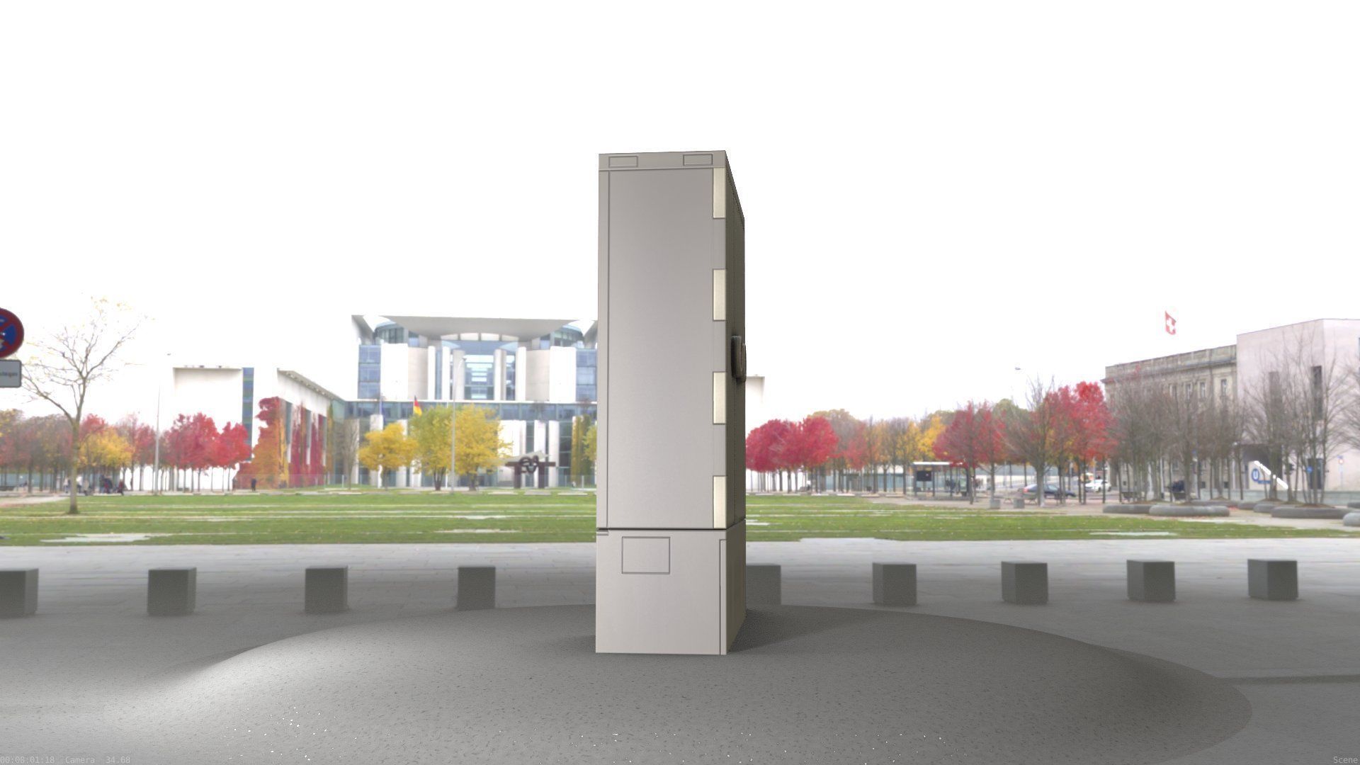 Electrical Distribution Cabinet 116 Low-poly 3D model_68