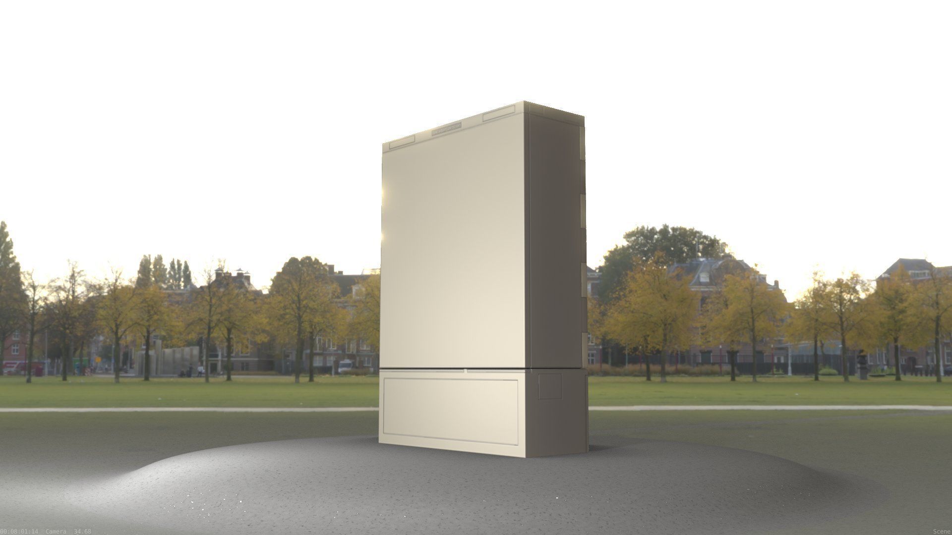 Electrical Distribution Cabinet 116 Low-poly 3D model_64