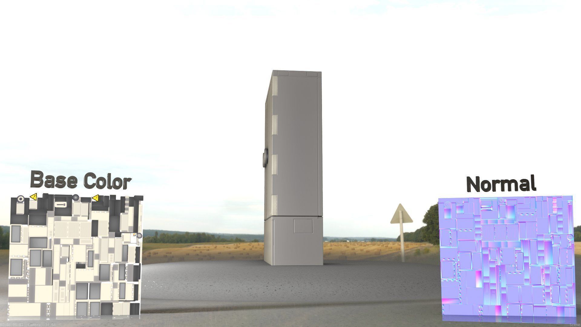 Electrical Distribution Cabinet 116 Low-poly 3D model_51