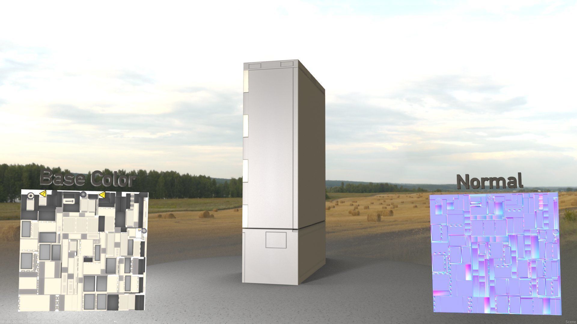 Electrical Distribution Cabinet 116 Low-poly 3D model_77