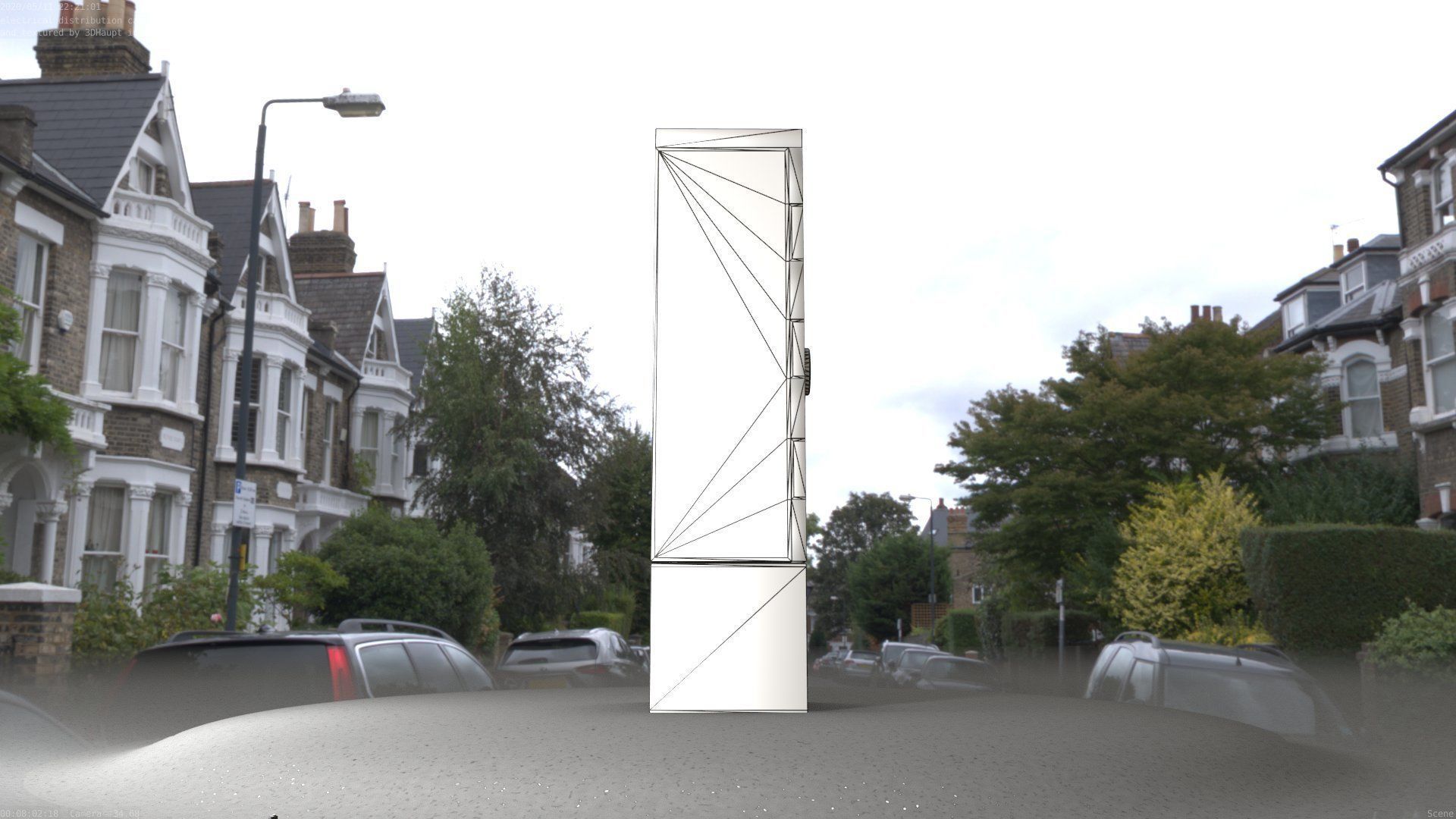 Electrical Distribution Cabinet 116 Low-poly 3D model_87