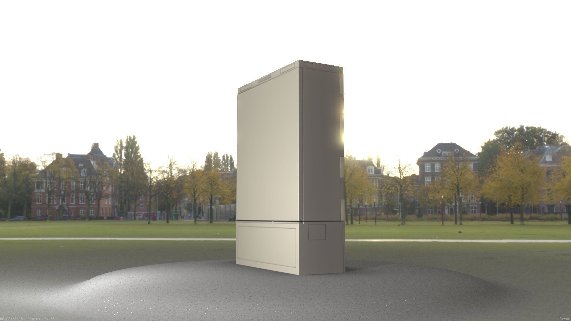 Electrical Distribution Cabinet 116 Low-poly 3D model_65