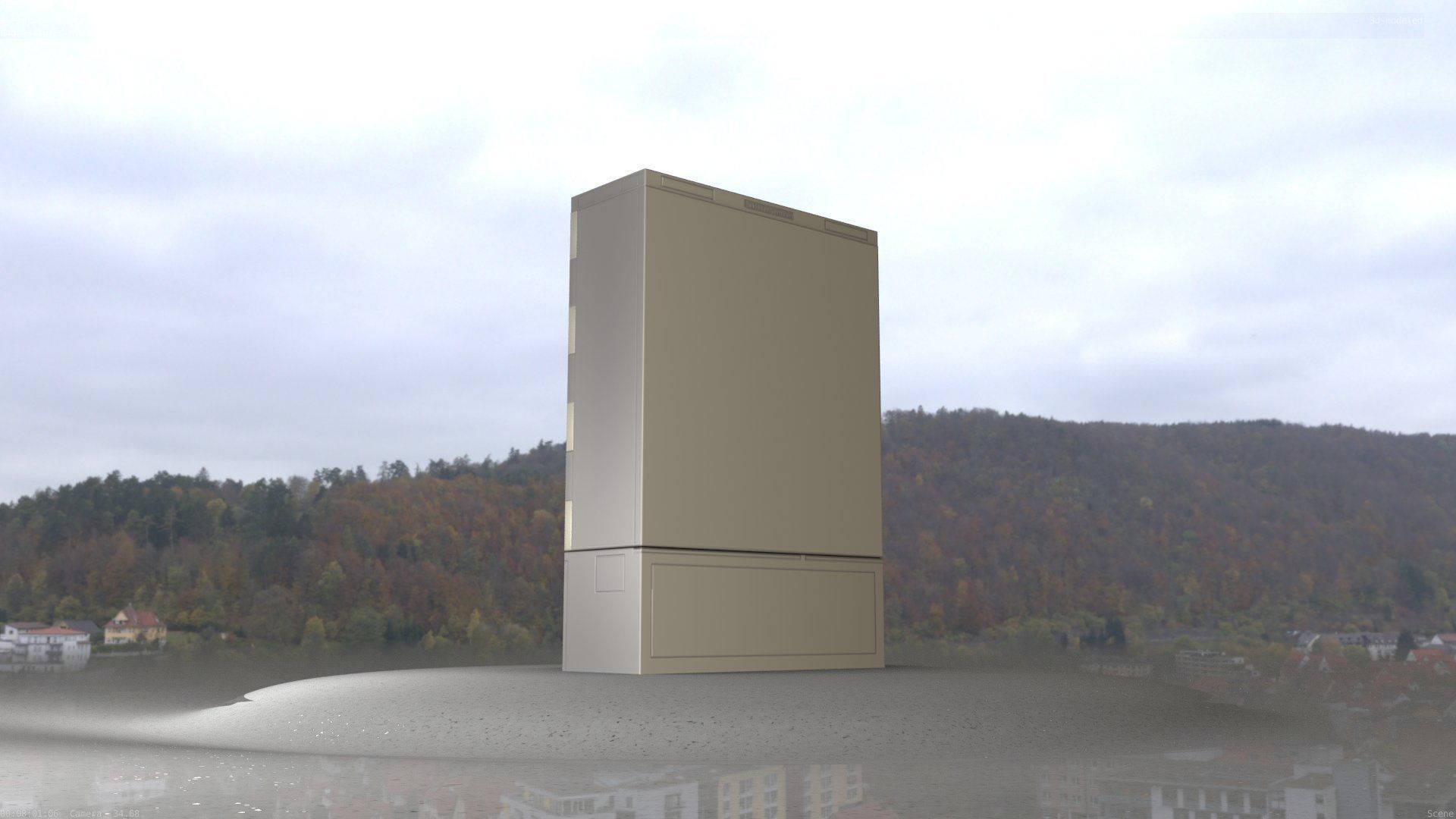 Electrical Distribution Cabinet 116 Low-poly 3D model_56