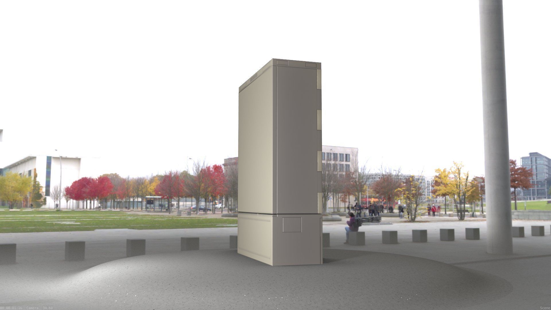 Electrical Distribution Cabinet 116 Low-poly 3D model_66