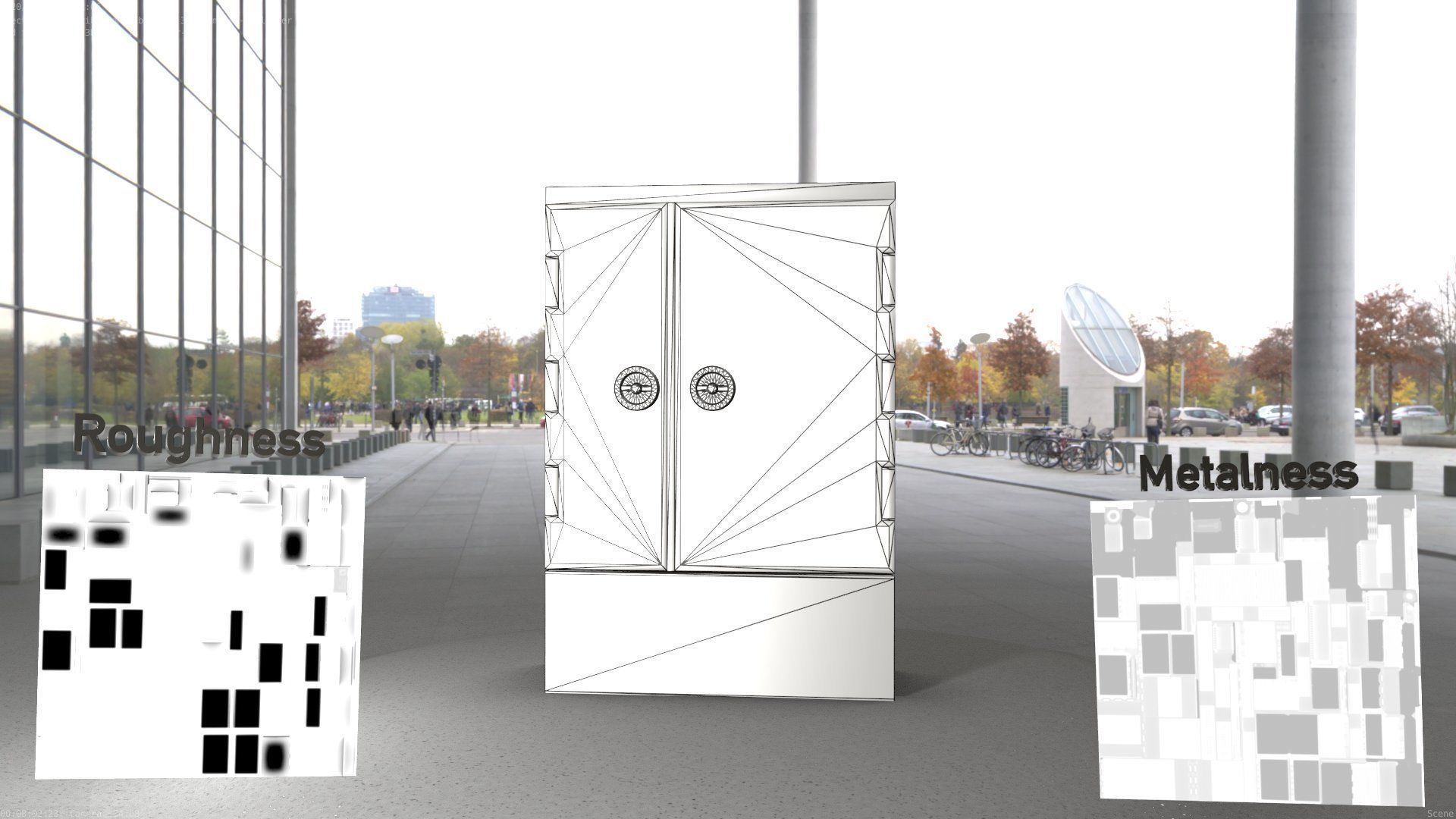 Electrical Distribution Cabinet 116 Low-poly 3D model_92