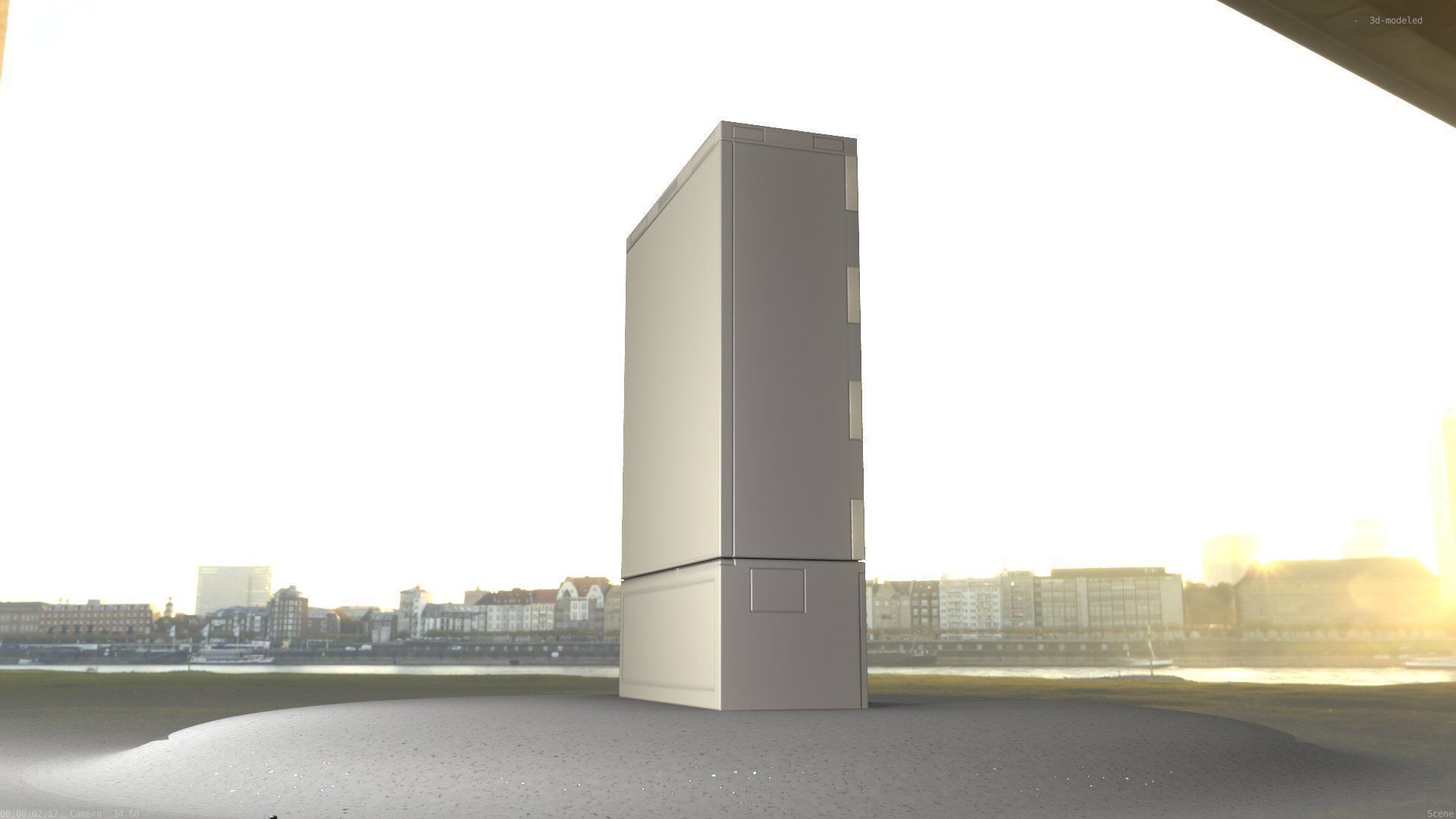 Electrical Distribution Cabinet 116 Low-poly 3D model_86