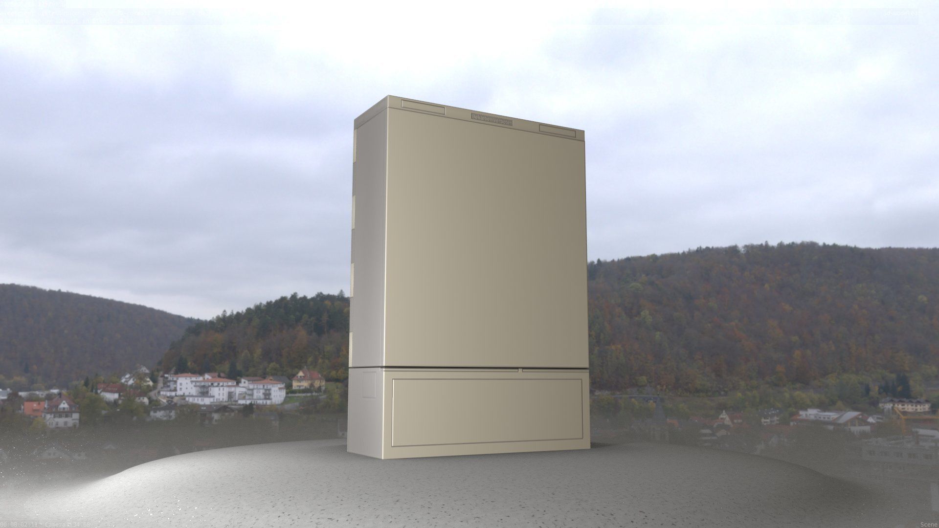 Electrical Distribution Cabinet 116 Low-poly 3D model_80