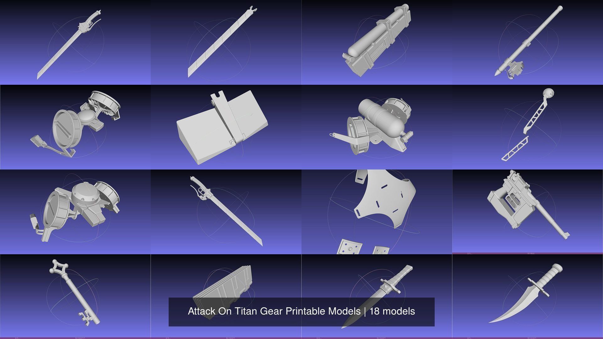 Attack On Titan Gear Printable Models 3D Model Collection_3