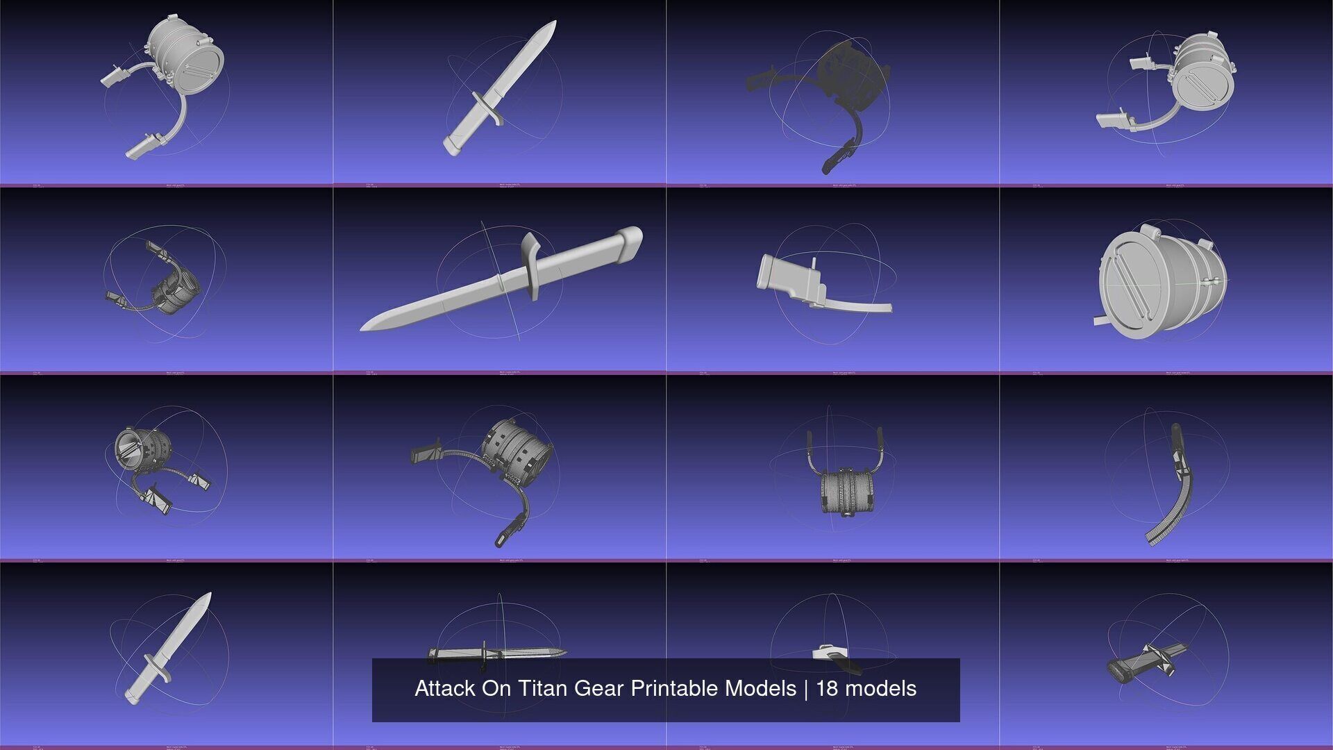 Attack On Titan Gear Printable Models 3D Model Collection_2