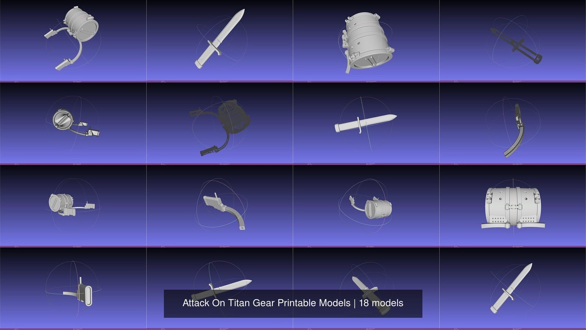 Attack On Titan Gear Printable Models 3D Model Collection_5