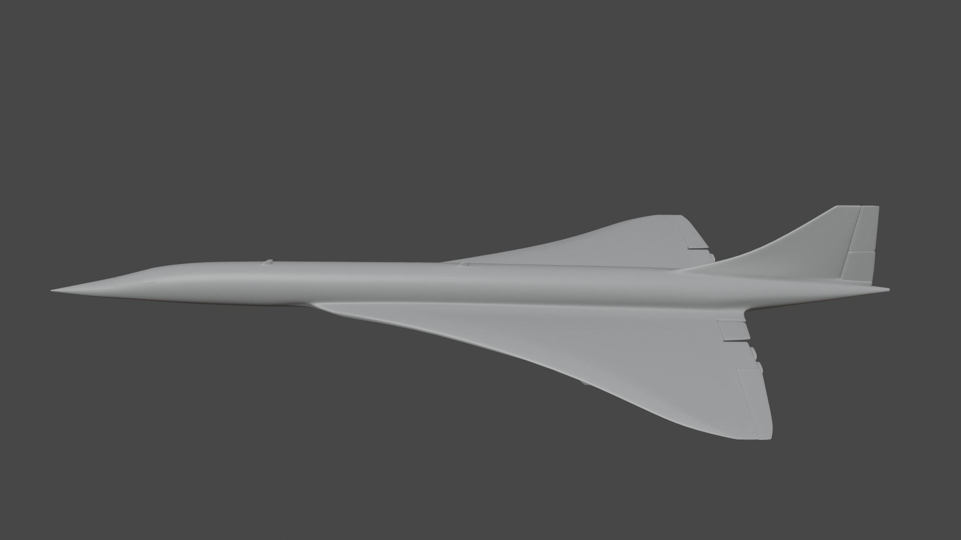 East German Flag Carrier Company Concorde Supersonic Airplane 3D model_7