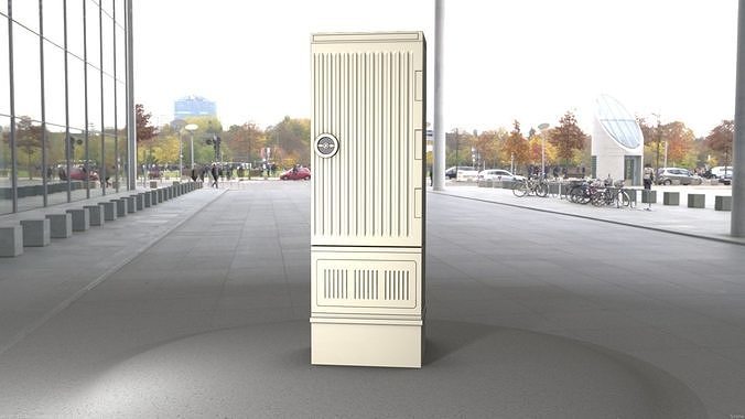 Electrical Distribution Cabinet 120 Low-poly 3D model